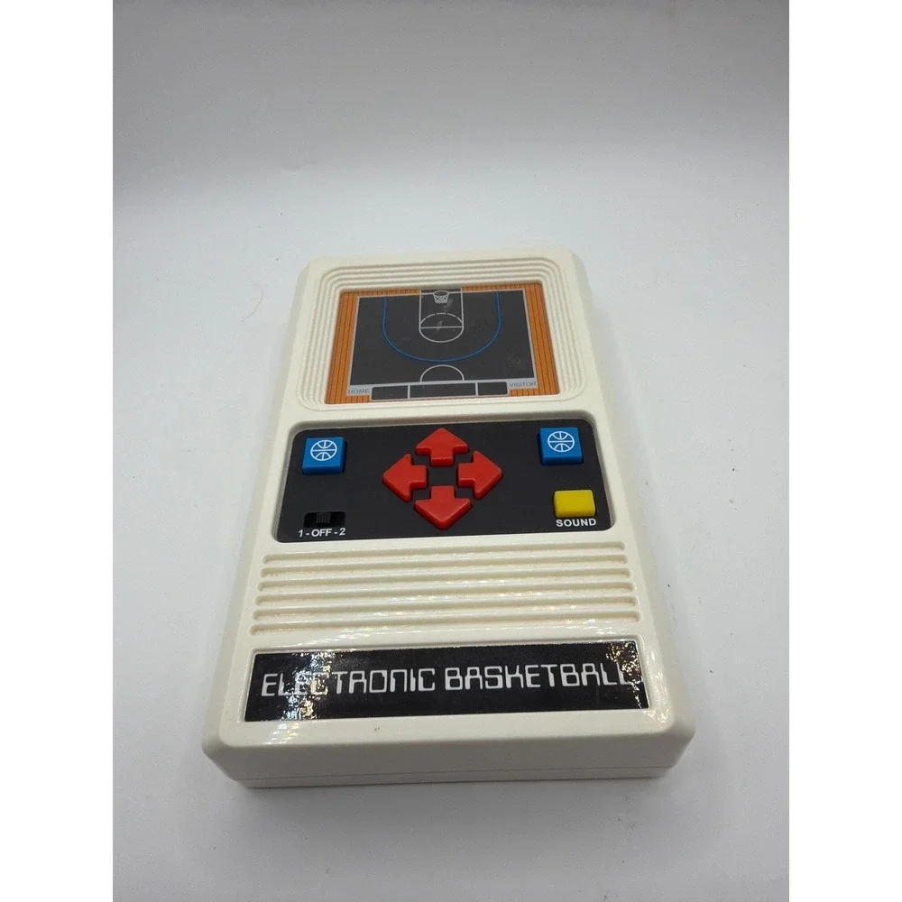 Vintage Electronic Basketball Handheld Game By Basic Fun tested works